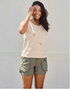 Toad & Co W Bianca Crew Tank NATURAL EMBROIDERY