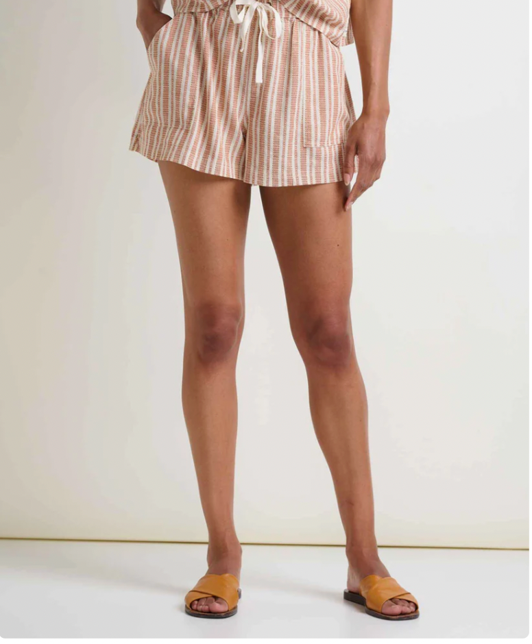 Toad & Co W Taj Hemp Pull On Short SALT DOBBY