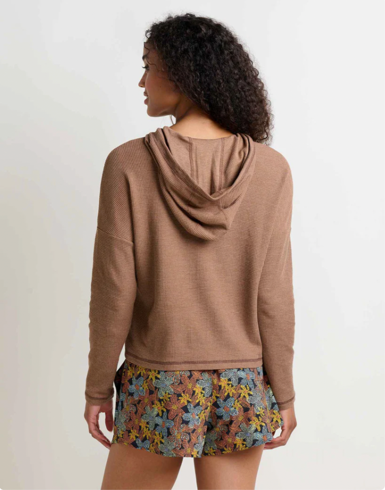 Toad & Co W LS Foothills Hoodie PARTRIDGE