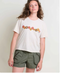 Toad & Co W SS Boundless Jersey Crew Tee SALT FLOWERS