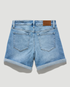 Flag & Anthem W Shelby Distressed Cuffed Denim Short LT WASH