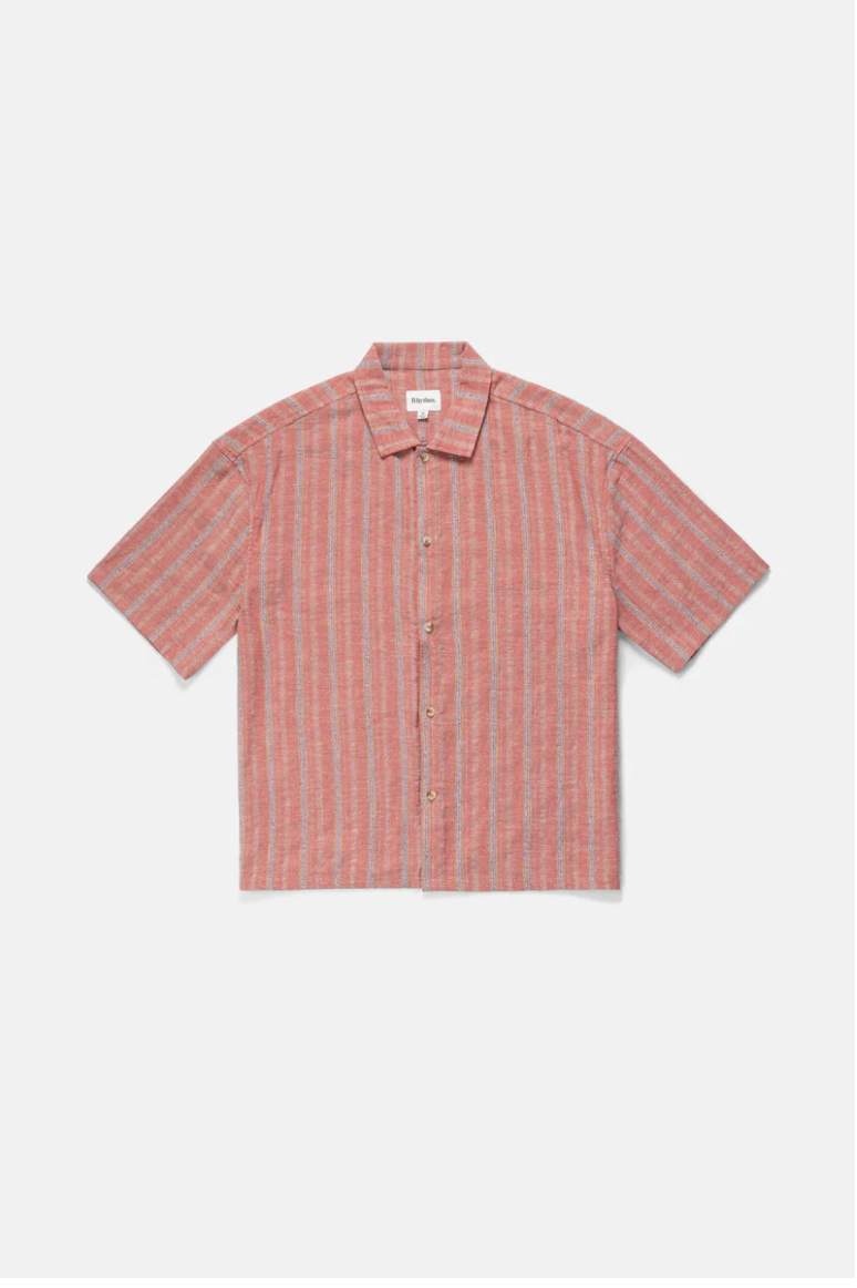 Rhythm M SS Charlie Relaxed Shirt RED