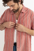 Rhythm M SS Charlie Relaxed Shirt RED