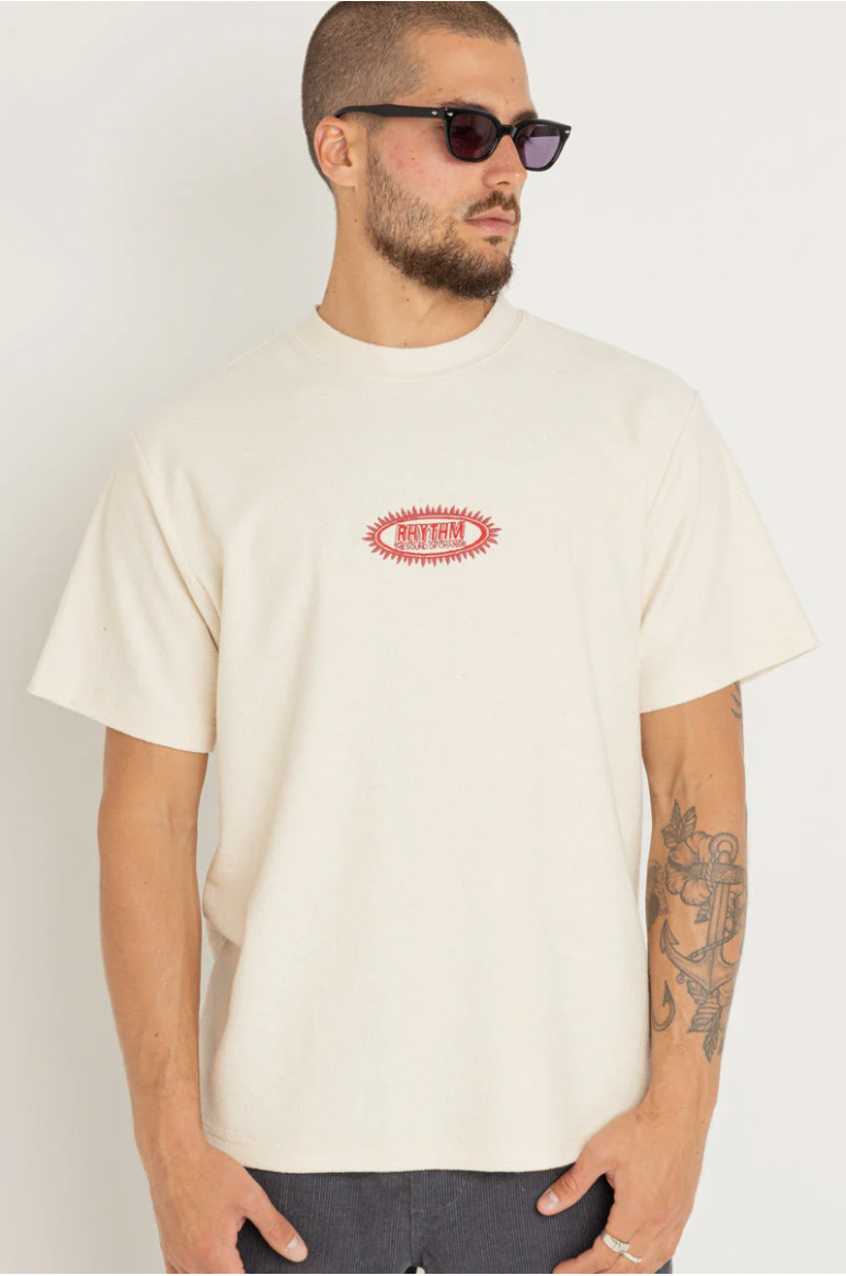 Rhythm M SS Stamp Vintage Terry Tee NATURAL