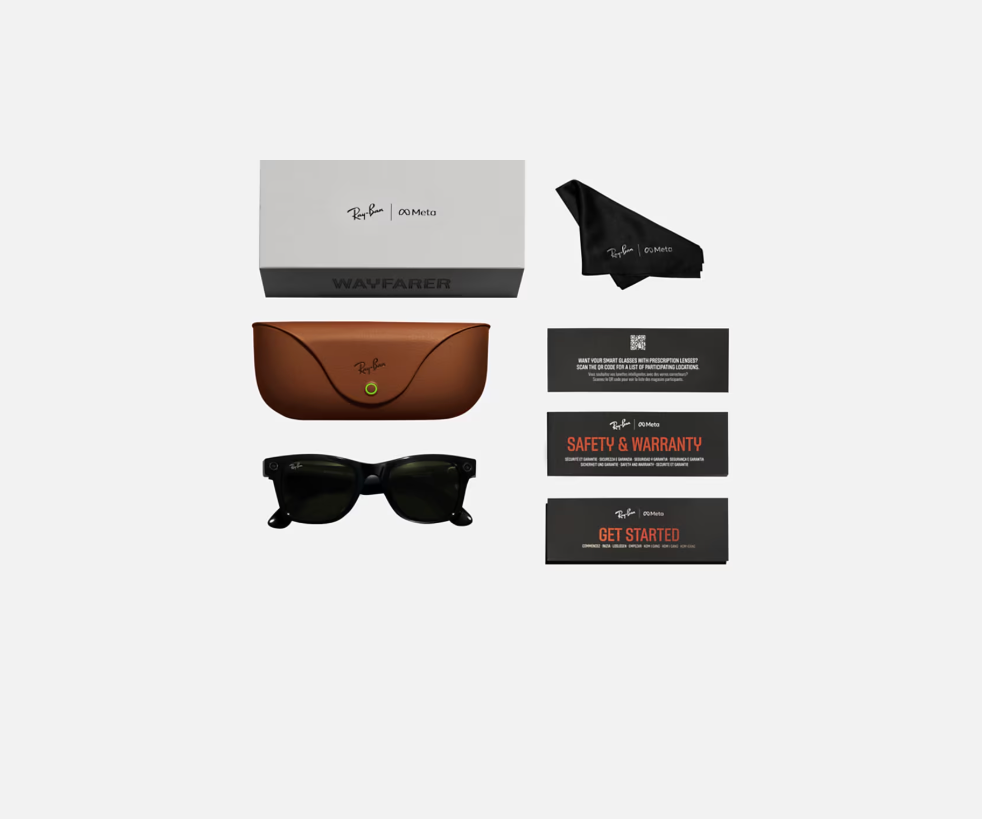 Ray Ban Meta Wayfarer MATTE BLACK/ GRADIENT GRAPHITE