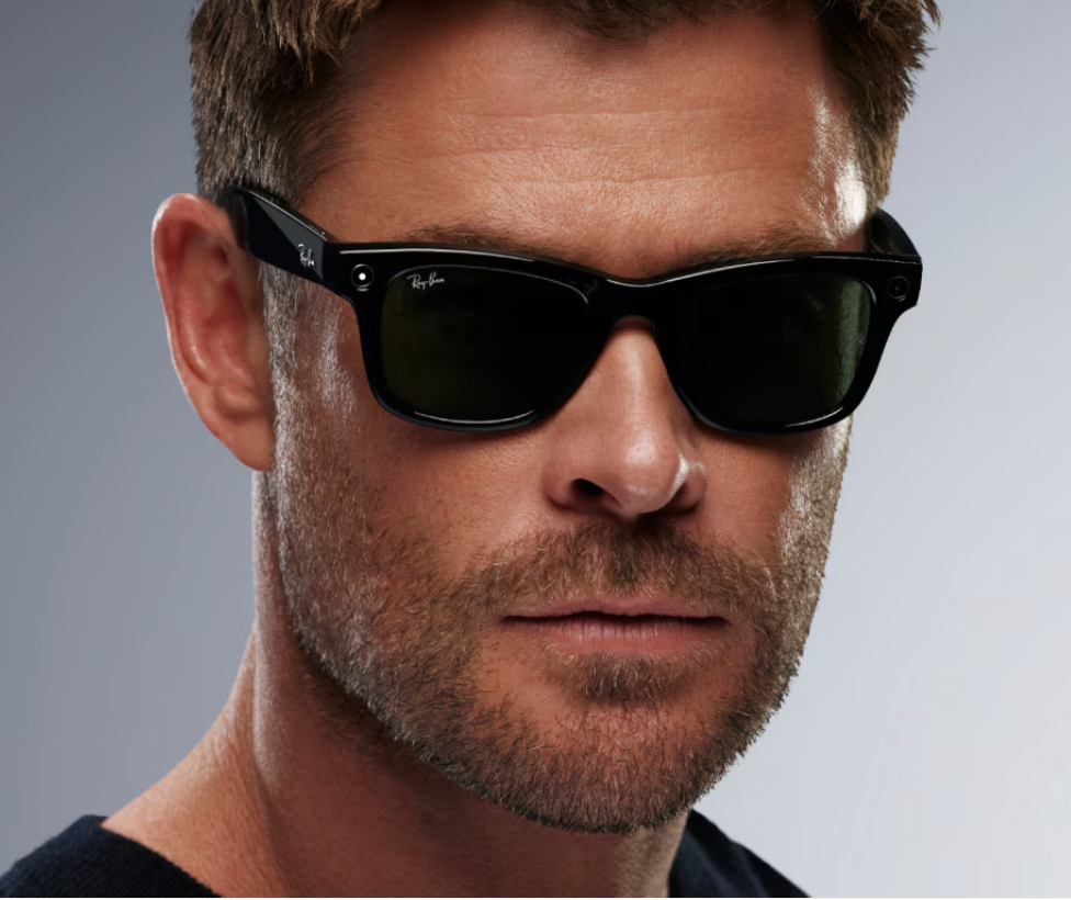 Ray Ban Meta Wayfarer SHINY BLACK/GREEN