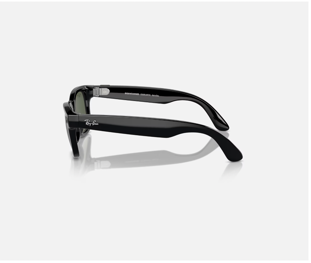 Ray Ban Meta Wayfarer SHINY BLACK/GREEN