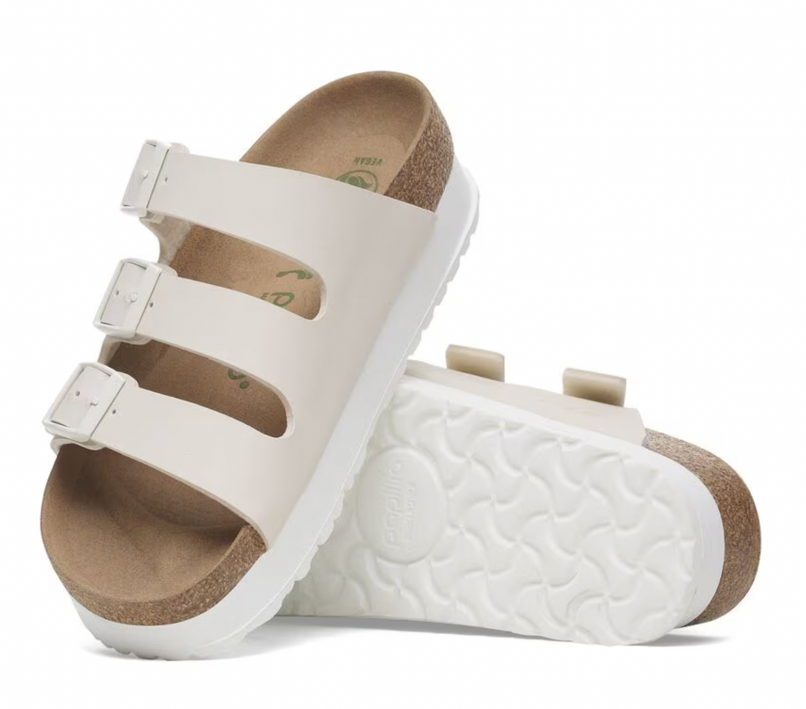 Birkenstock W Florida III Vegan Flex Platform EGGSHELL