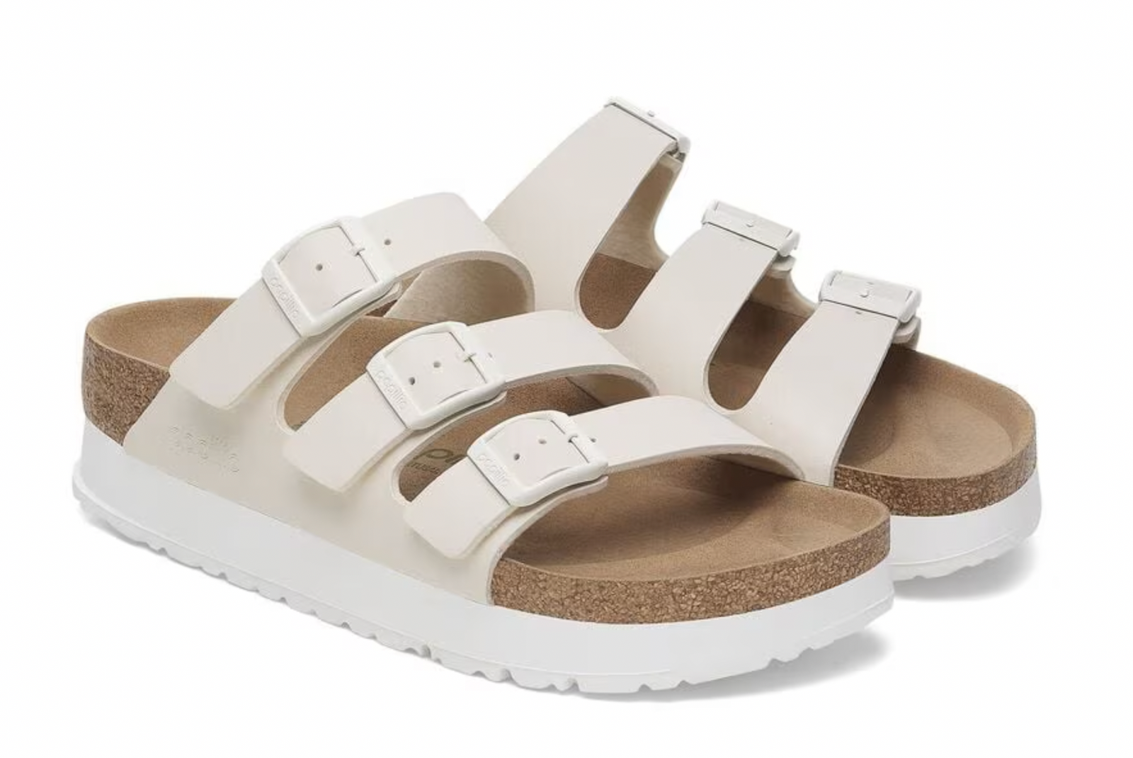 Birkenstock W Florida III Vegan Flex Platform EGGSHELL