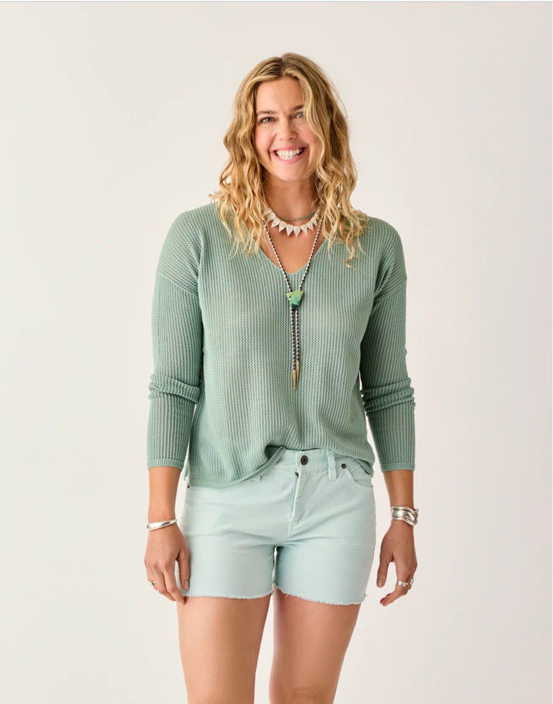 Carve Designs W Zella Mesh Pullover HAZE