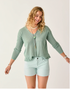 Carve Designs W Zella Mesh Pullover HAZE