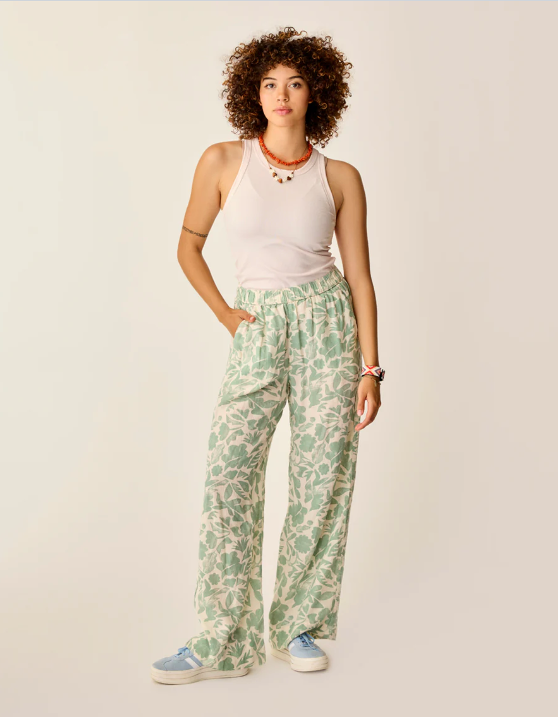 Carve Designs W Nico Linen Pant HAZE MEZCAL
