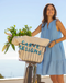 Carve Designs W Nellie Linen Dress SKY BLUE CHAMBRAY