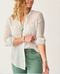 Carve Designs W LS Dylan Gauze Tunic HAZE STRIPE