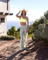 Carve Designs Bondi Compression Top LIMEADE