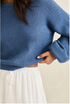 Rhythm W Classic Knit Jumper STEEL BLUE