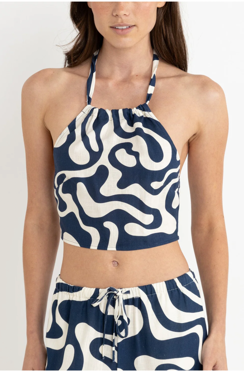 Rhythm W Waverly Halter Top INK