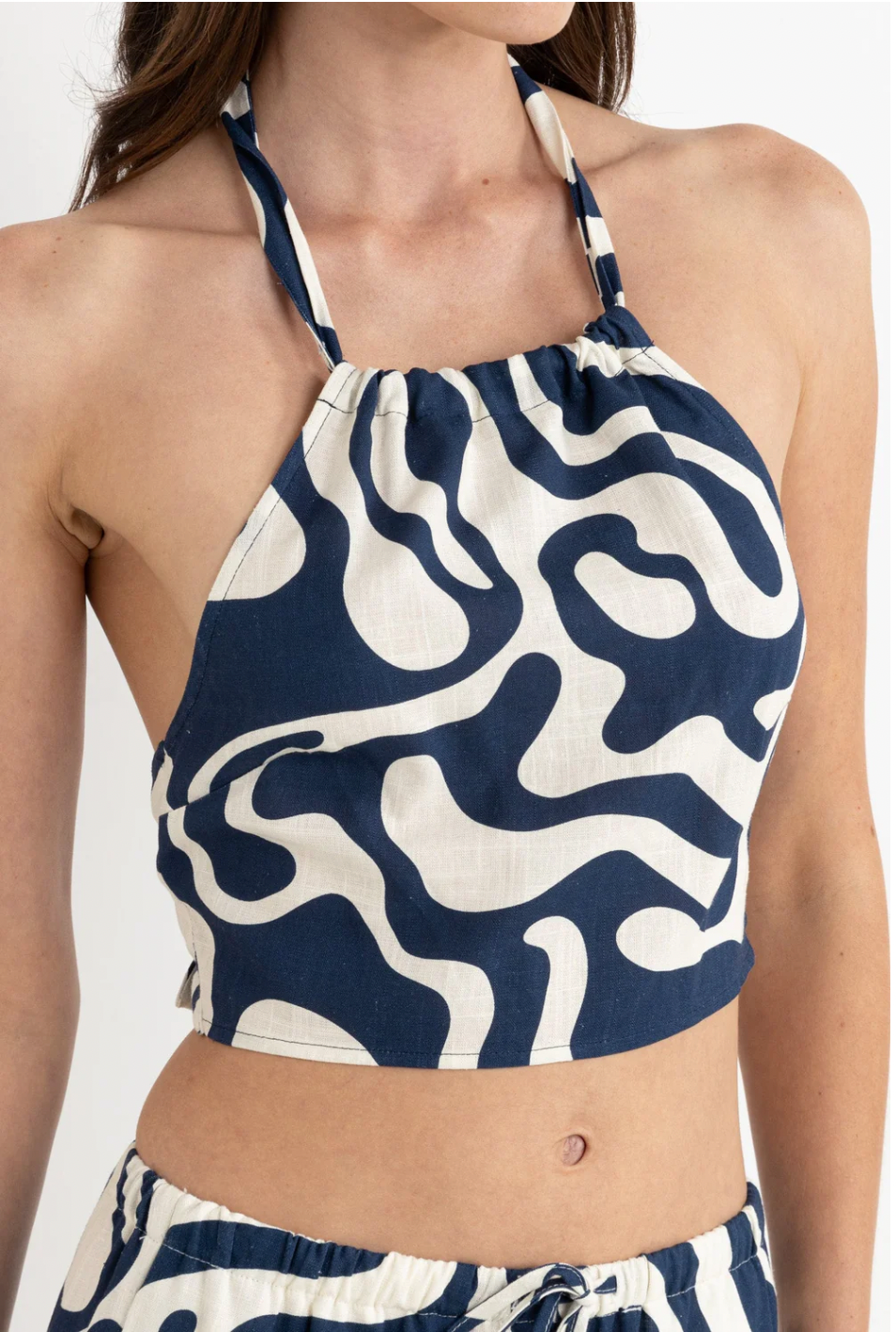 Rhythm W Waverly Halter Top INK