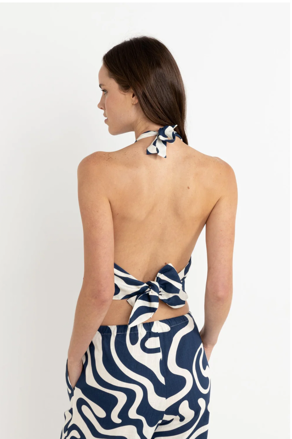Rhythm W Waverly Halter Top INK