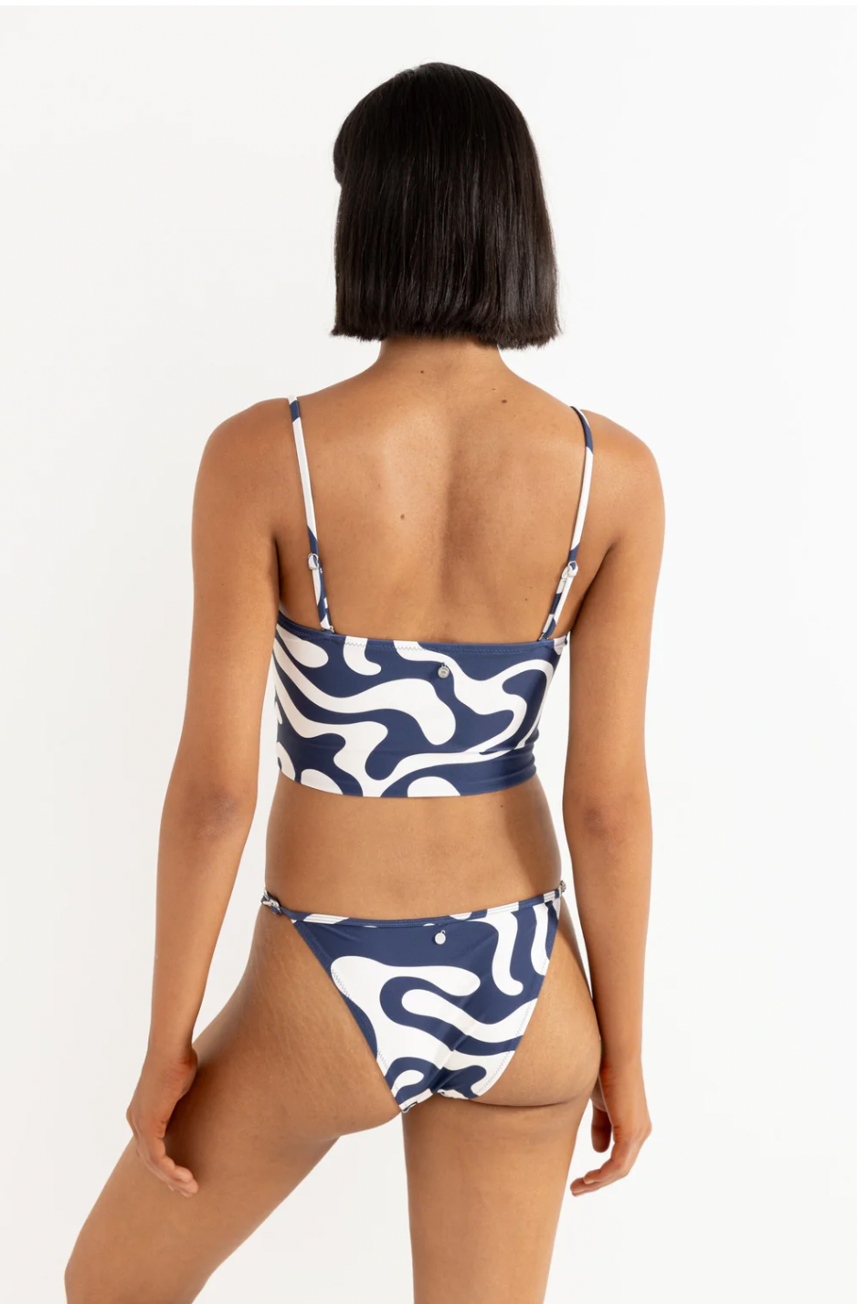 Rhythm W Waverly Scrunched Side Bandeau Tank INK