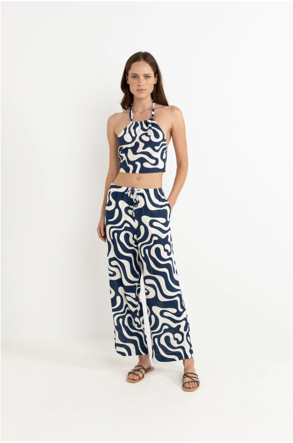 Rhythm W Waverly Drawstring Pant INK