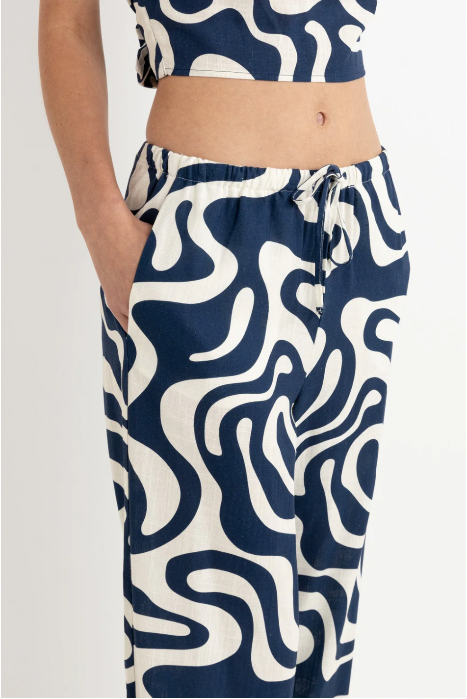 Rhythm W Waverly Drawstring Pant INK