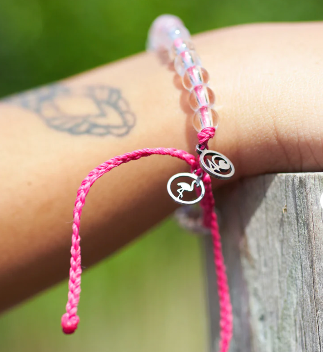 4Ocean Bracelet Beaded FLAMINGO