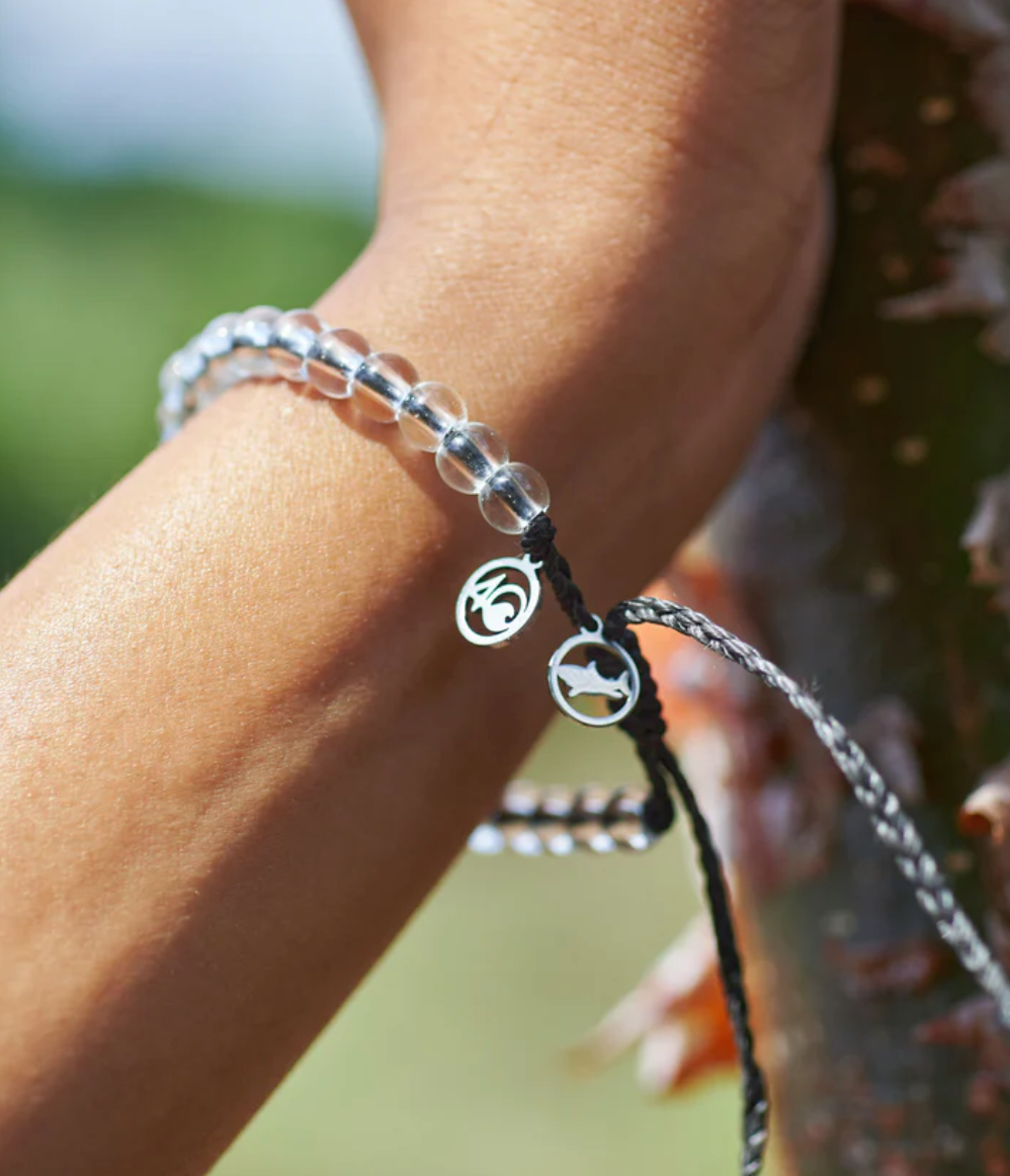 4Ocean Bracelet Beaded SHARK BLACK
