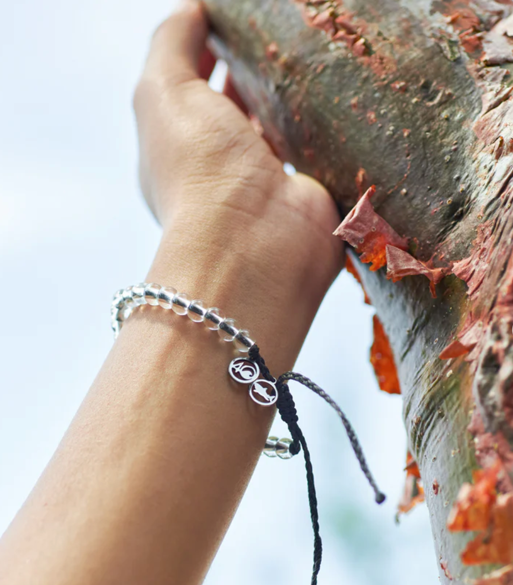 4Ocean Bracelet Beaded SHARK BLACK
