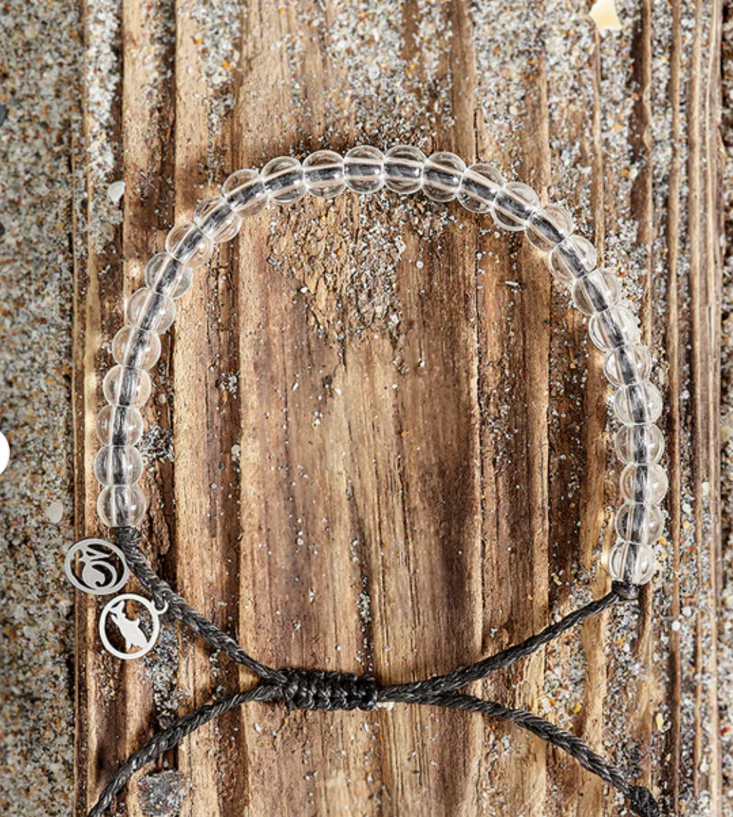 4Ocean Bracelet Beaded SHARK BLACK