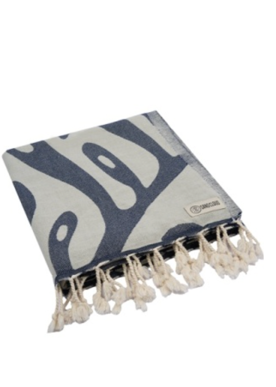 Sand Cloud Alba Beach Towel NAVY - REG