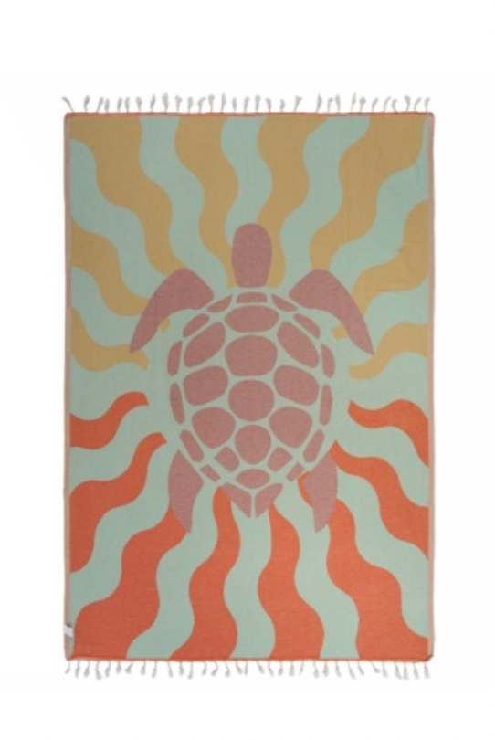 Sand Cloud Sunset Turtle Beach Towel MULTI - LG