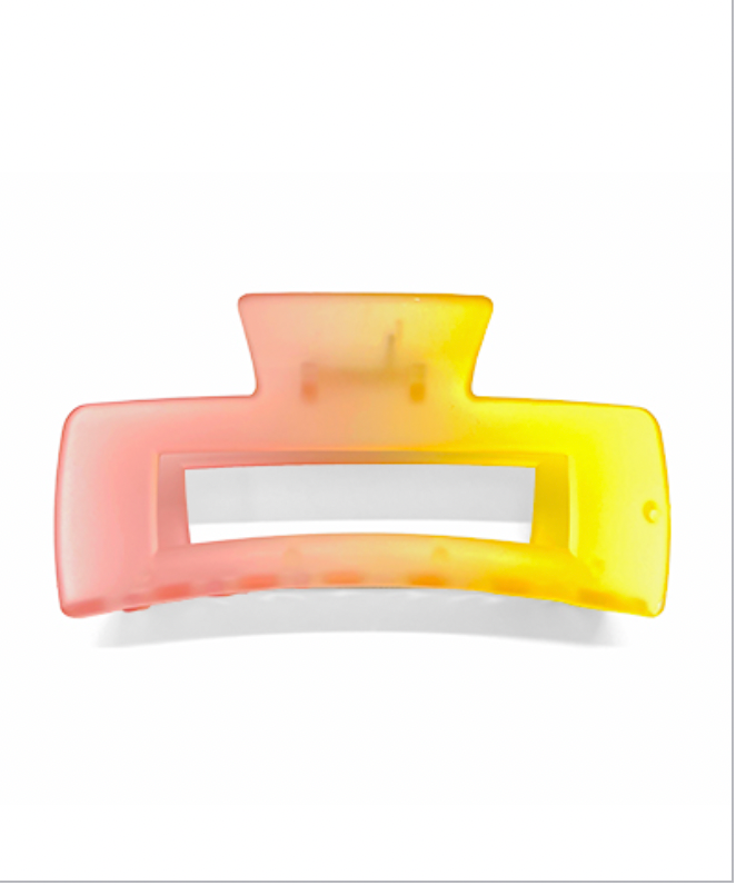 Golden Stella Twotone Hair Clip YELLOW/CORAL