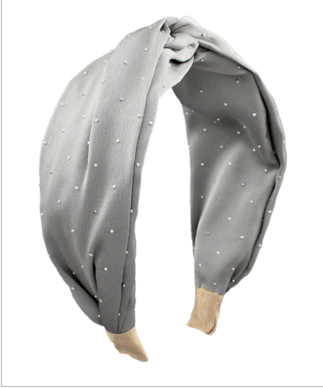 Golden Stella Jewel Dotted Headband GRAY