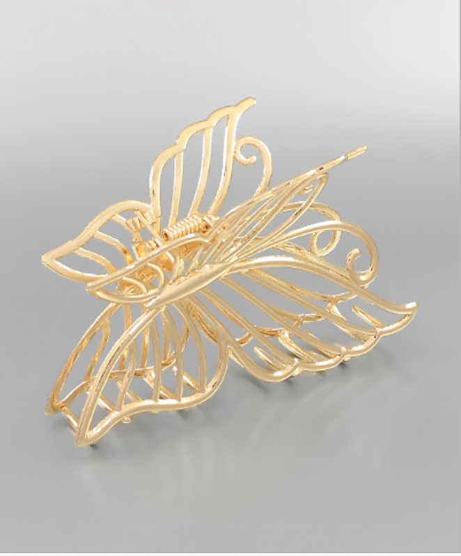 Golden Stella Butterfly Hair Clip GOLD