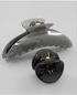 Golden Stella Acrylic Stripe Hair Clip BLACK