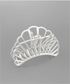 Golden Stella Shell Claw Clip MATTE SILVER