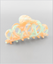 Golden Stella Teardrop Acrylic Hair Clip PEACH/MINT