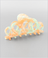 Golden Stella Teardrop Acrylic Hair Clip PEACH/MINT