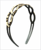 Golden Stella Animal Print Chain Headband LEOPARD