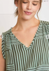 Umgee W Mixed Stripe Tank MINT