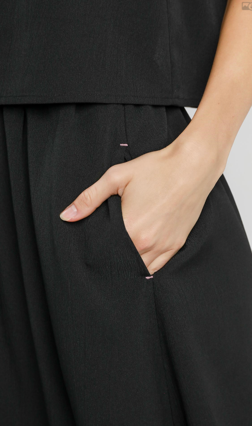 Umgee W Double Layered Midi Dress BLACK