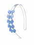 Lilies & Roses Bows Headband BLUE