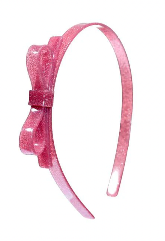 Lilies & Roses Thin Bow Headband VINTAGE PINK