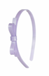 Lilies & Roses Thin Bow Headband PURPLE