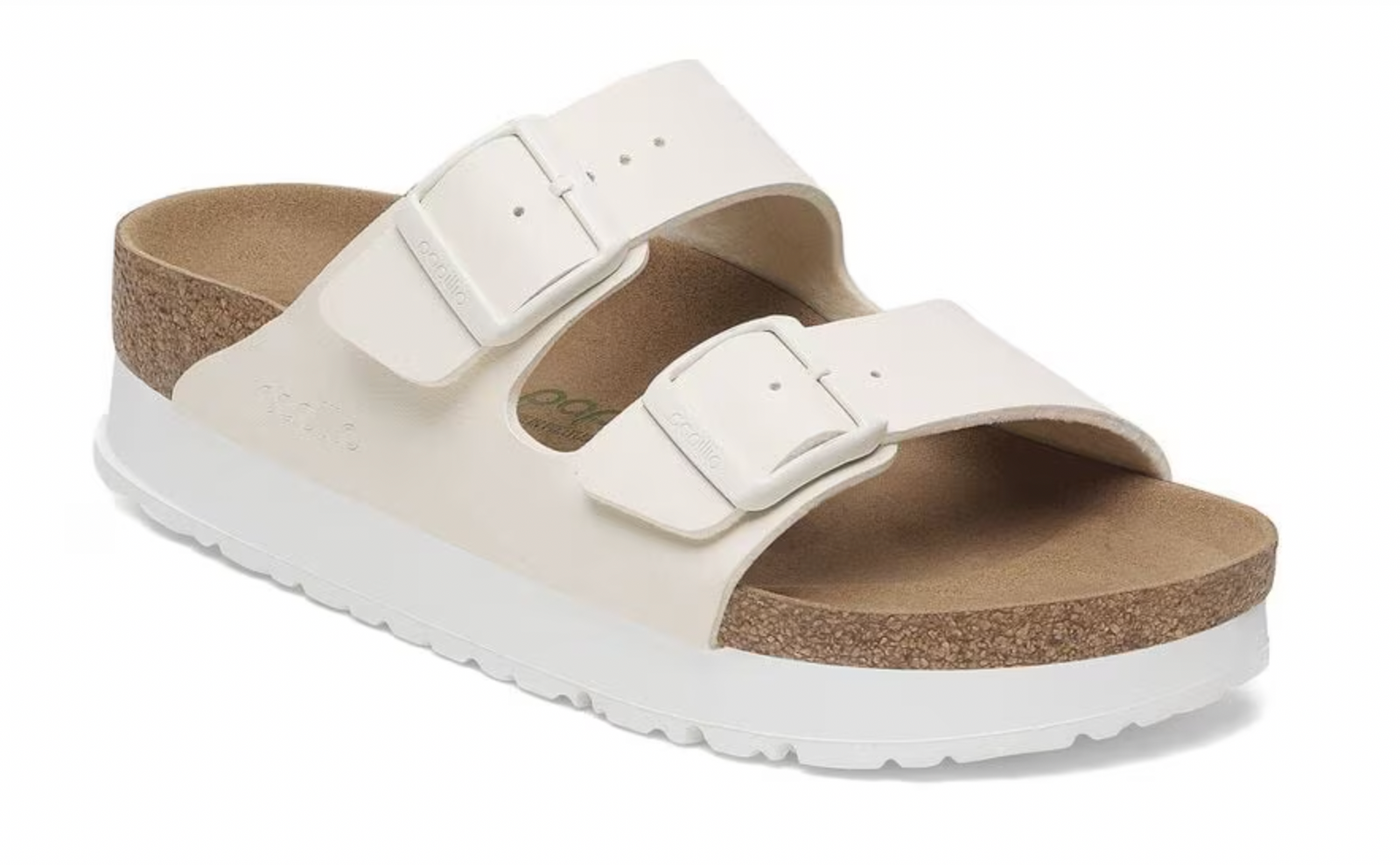 Birkenstock Papillio W Arizona Pap Flex Platform EGGSHELL - NARROW