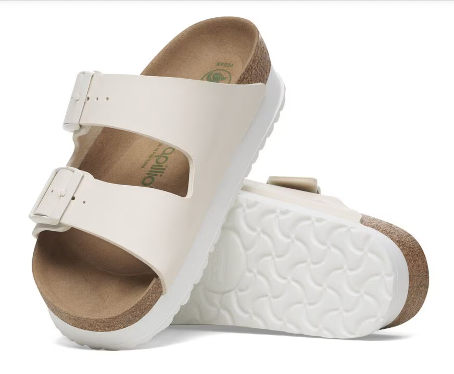 Birkenstock Papillio W Arizona Pap Flex Platform EGGSHELL - NARROW