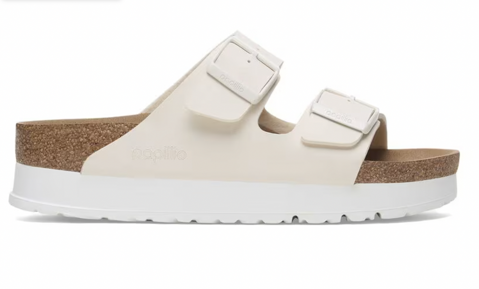 Birkenstock Papillio W Arizona Pap Flex Platform EGGSHELL - NARROW
