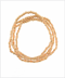 Golden Stella CCB & Seed Bead Anklets BROWN/GOLD