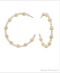 Golden Stella 3mm Ball Hoops SILVER/GOLD